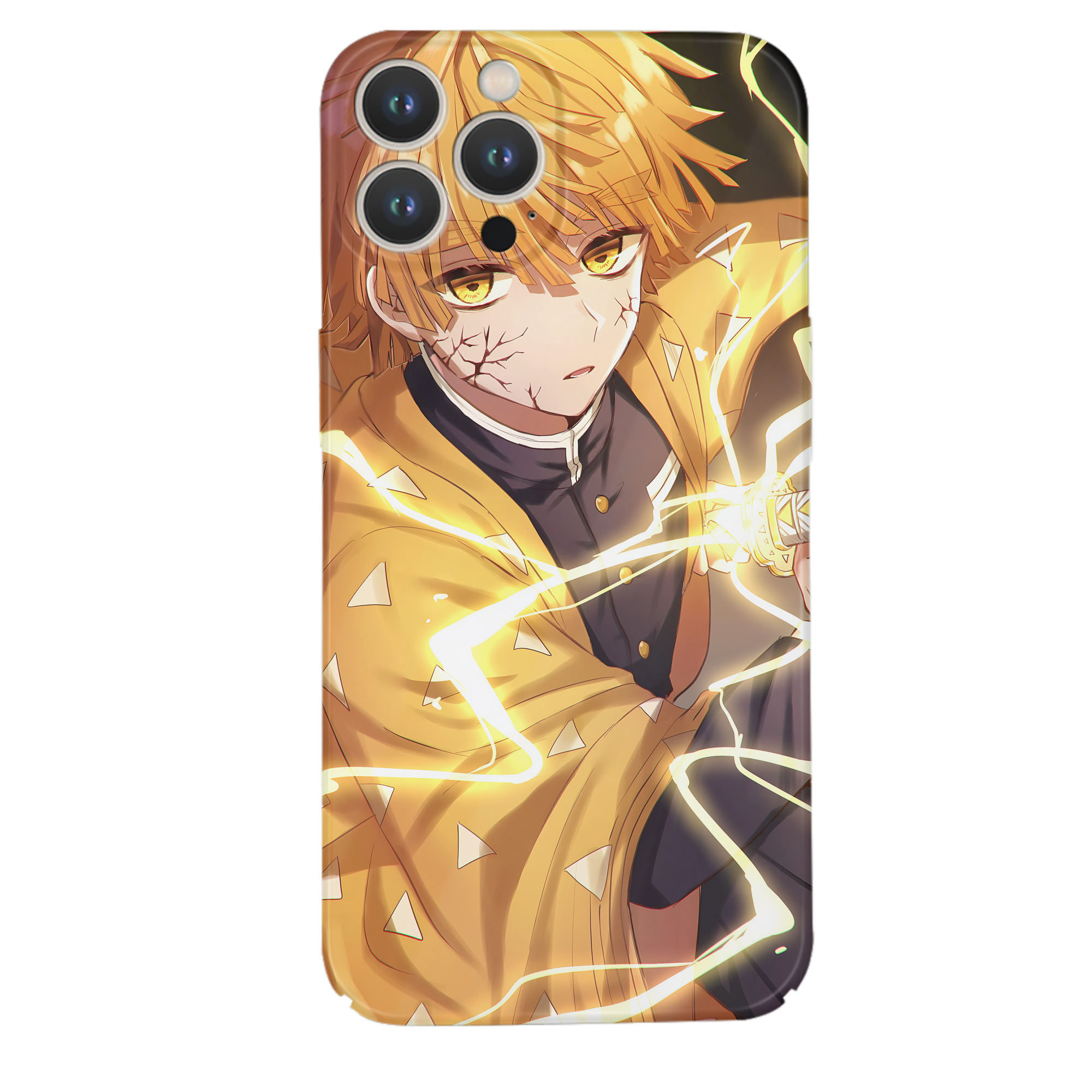 （画像用） 鬼滅の刃（きめつのやいば）我妻 善逸／あがつま ぜんいつ Agatsuma Zenitsu 【iPhone 14シリーズ対応】ハードケース